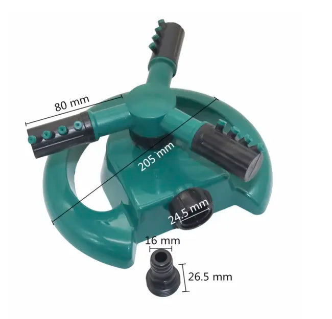 Roterande Sprinkler 360 Grader för Heltäckande Trädgårdsbevattning
