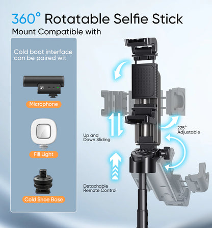 FlexiStick Multifunktionell Selfie Stick och Tripod för Foto och Video