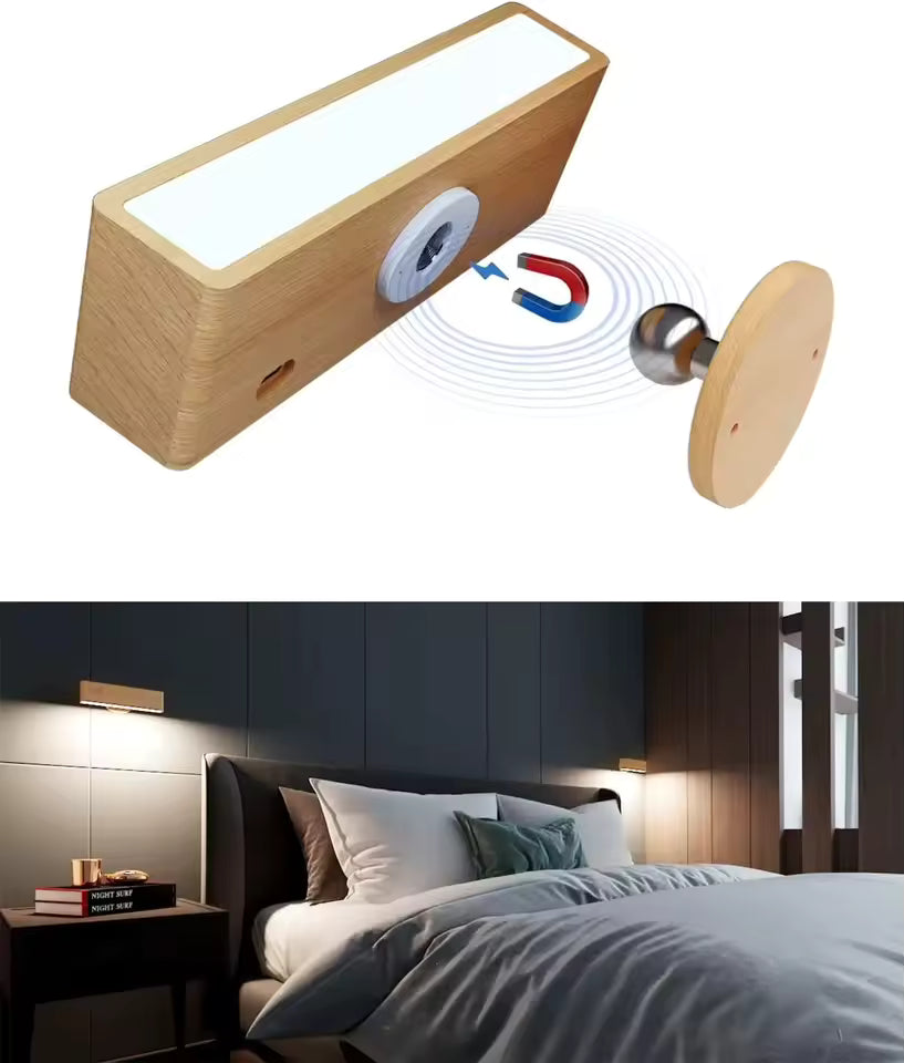 NordicWood Vägglampa i Trä för Hem och Belysning