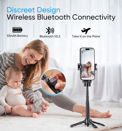 FlexiStick Multifunktionell Selfie Stick och Tripod för Foto och Video
