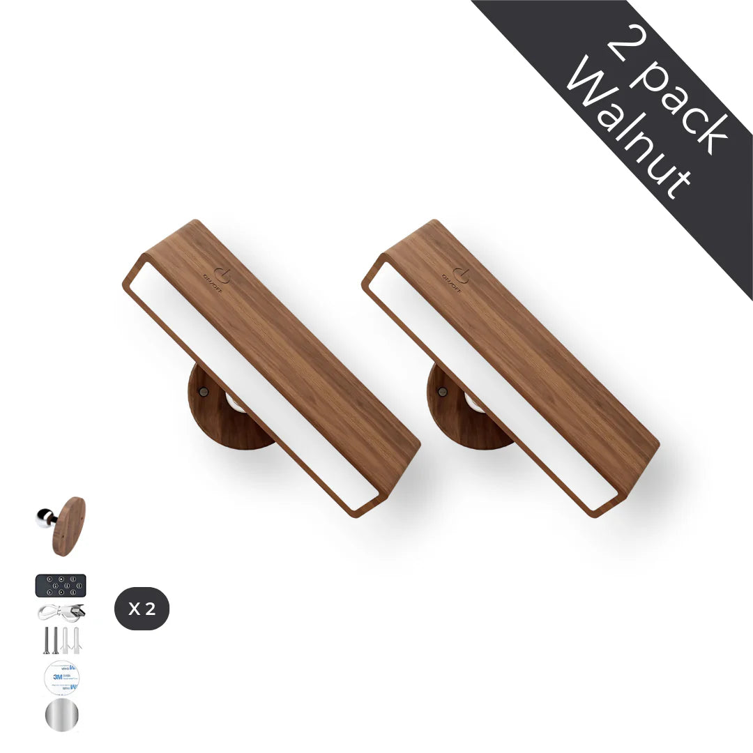 NordicWood Vägglampa i Trä för Hem och Belysning