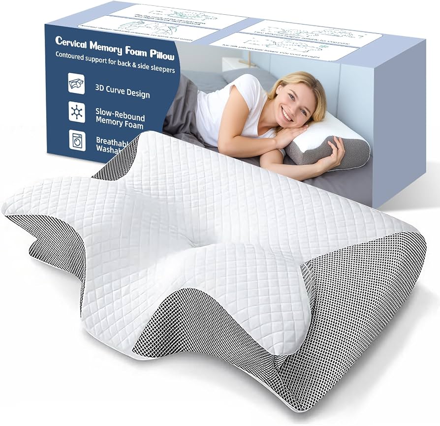 Ergonomisk nackkudde i memory foam