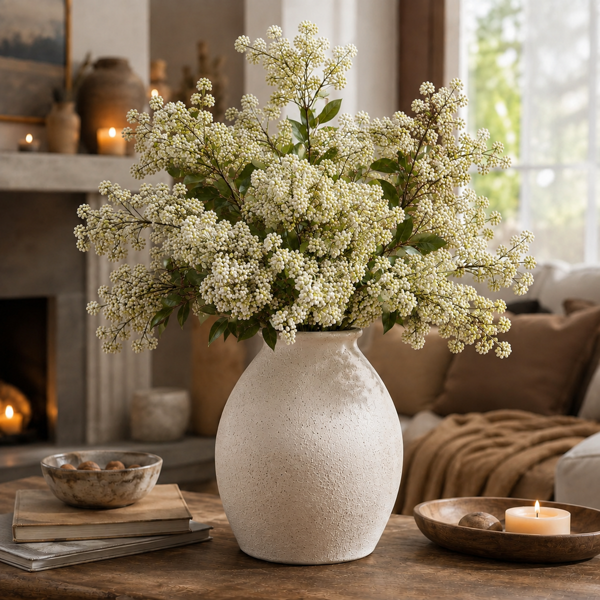 Everbloom Realistiska Bärkvistar 3-pack för Hem och Inredning