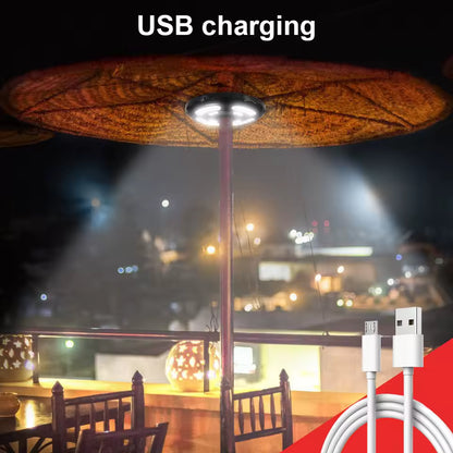 LUMINA Parasollampa med 28 LED-Ljus för Trädgård och Uteplats