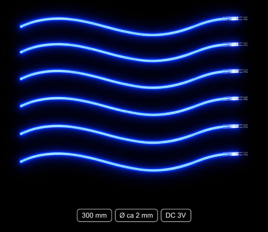 LumiNoodles Klippbara och Flexibla LED-Ljustrådar för Dekoration