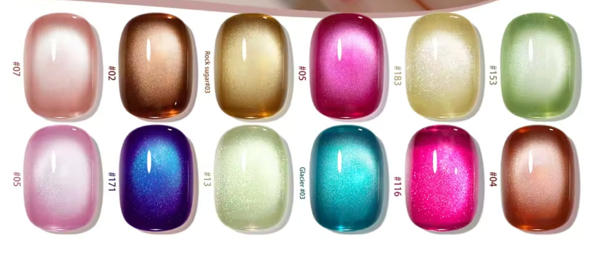12-Pack Nagellack Set med UV-Lampa för Hållbar Manikyr