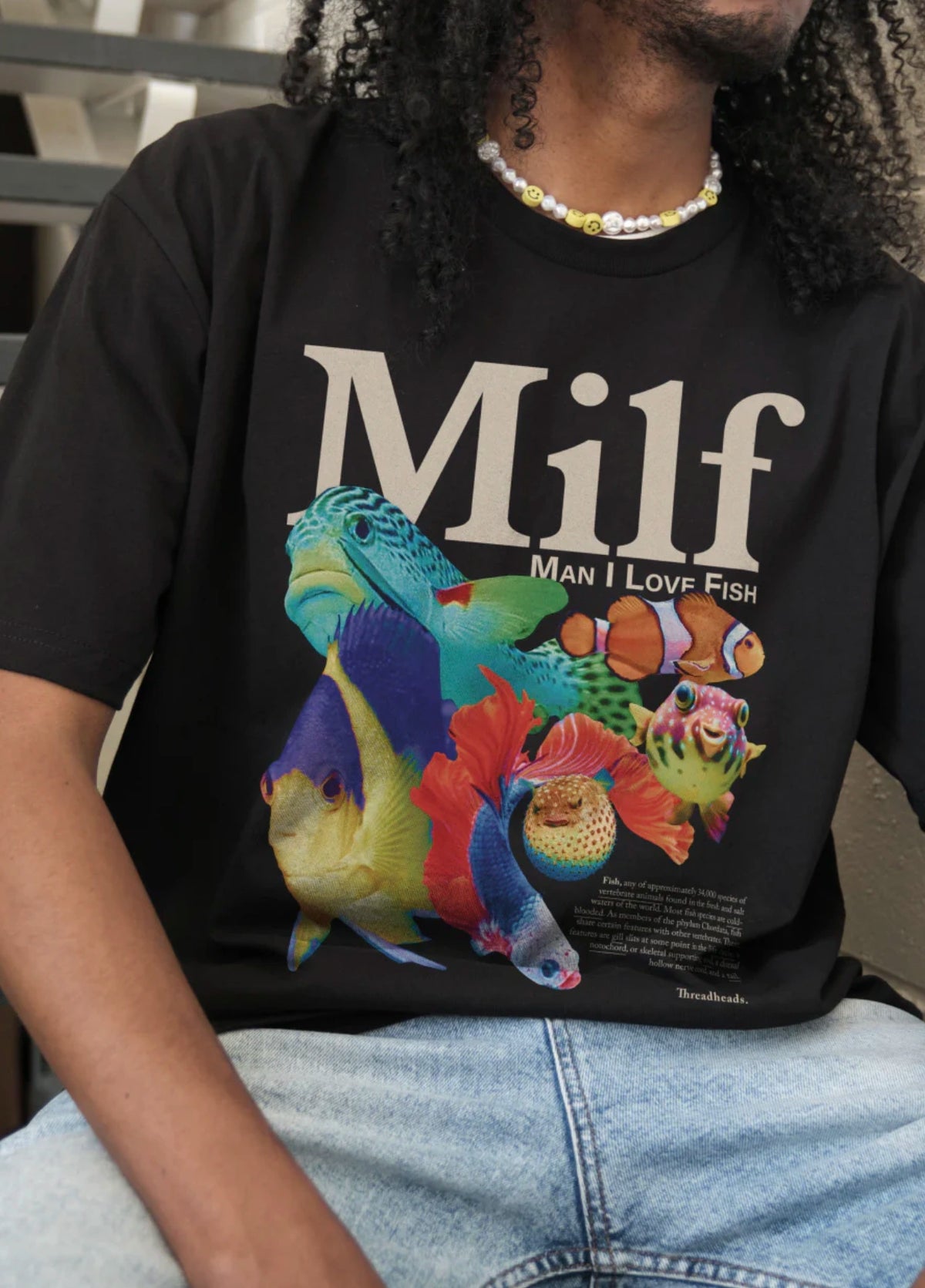 Milf T-Shirt med Tryck för Vardag och Fest