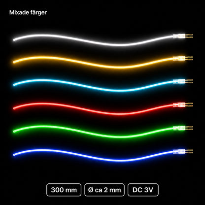 LumiNoodles Klippbara och Flexibla LED-Ljustrådar för Dekoration