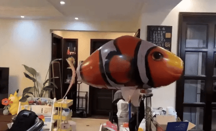 FlygFisk Radiostyrd Ballong-Fisk för Inomhuslek och Underhållning