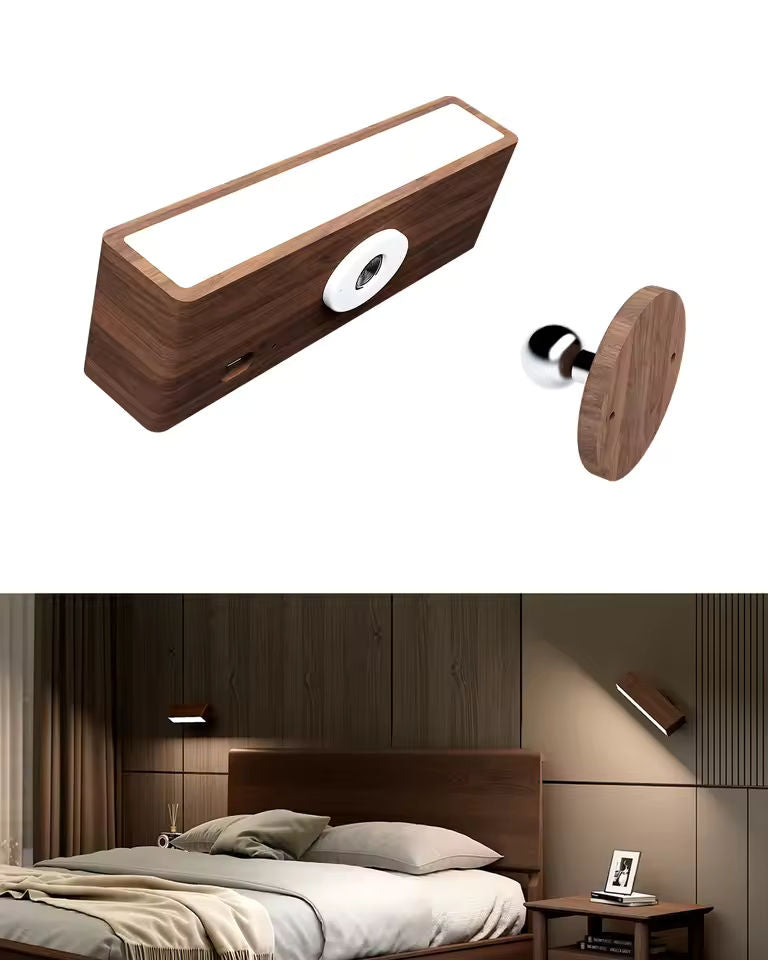NordicWood Vägglampa i Trä för Hem och Belysning