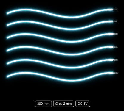 LumiNoodles Klippbara och Flexibla LED-Ljustrådar för Dekoration