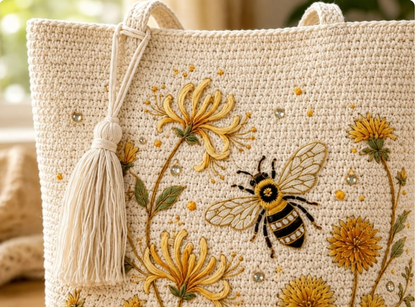 BeeBelle SommarTote Tygväska för Strand och Vardag