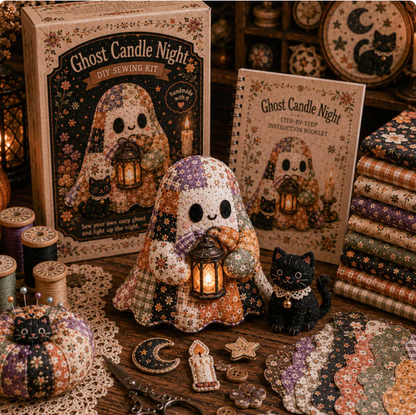 GhostCraft DIY Patchwork Spöke för Pyssel och Dekoration
