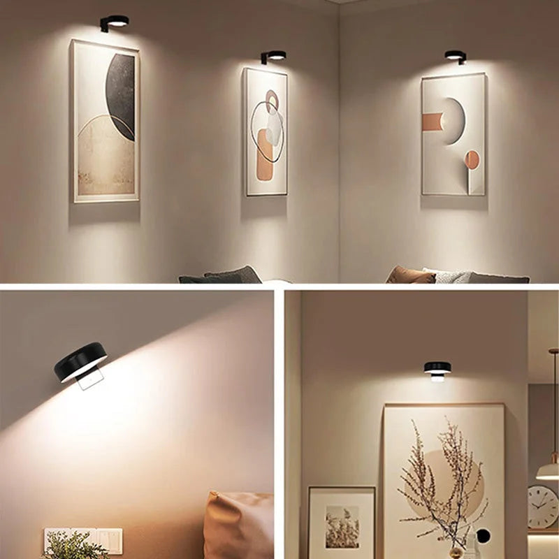GlowFlex Magnetisk Trådlös Vägglampa för Hem och Inredning