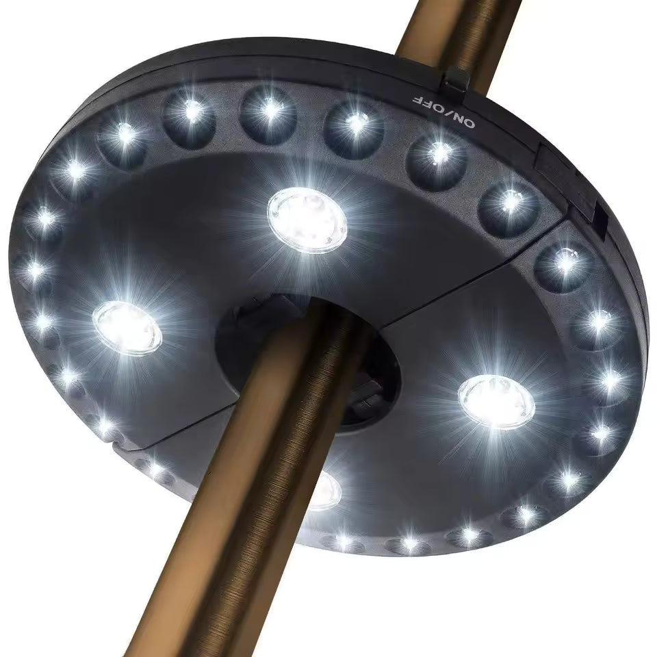 LUMINA Parasollampa med 28 LED-Ljus för Trädgård och Uteplats