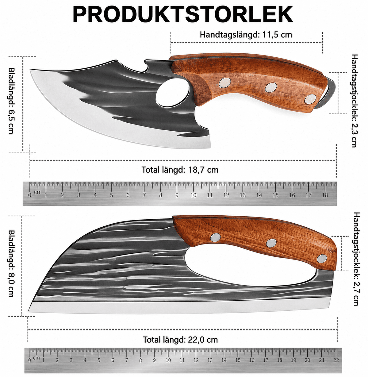 2-Pack Handsmitt Köttknivset för Grill och Matlagning