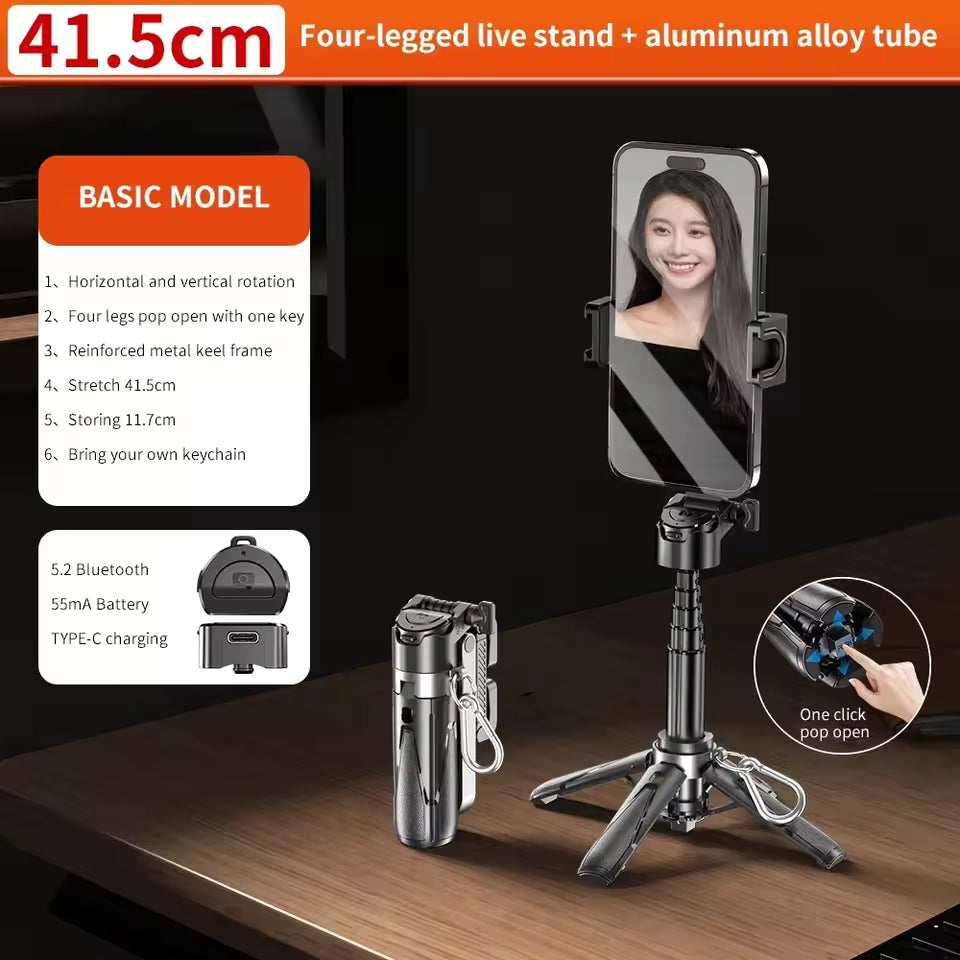 FlexiStick Multifunktionell Selfie Stick och Tripod för Foto och Video