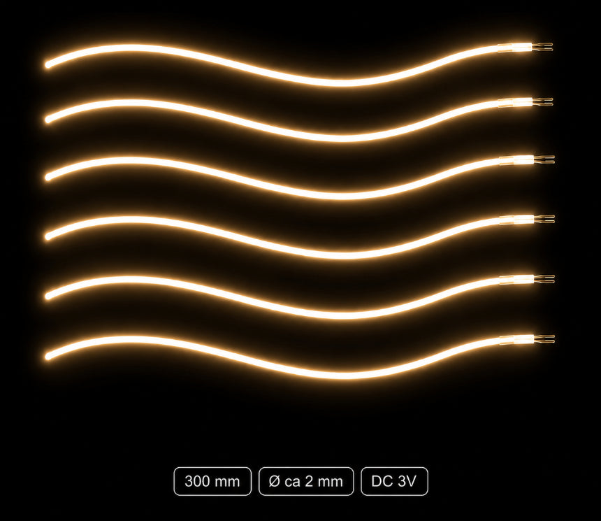 LumiNoodles Klippbara och Flexibla LED-Ljustrådar för Dekoration