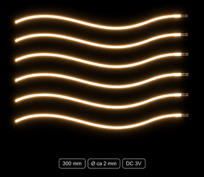 LumiNoodles Klippbara och Flexibla LED-Ljustrådar för Dekoration