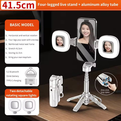 FlexiStick Multifunktionell Selfie Stick och Tripod för Foto och Video