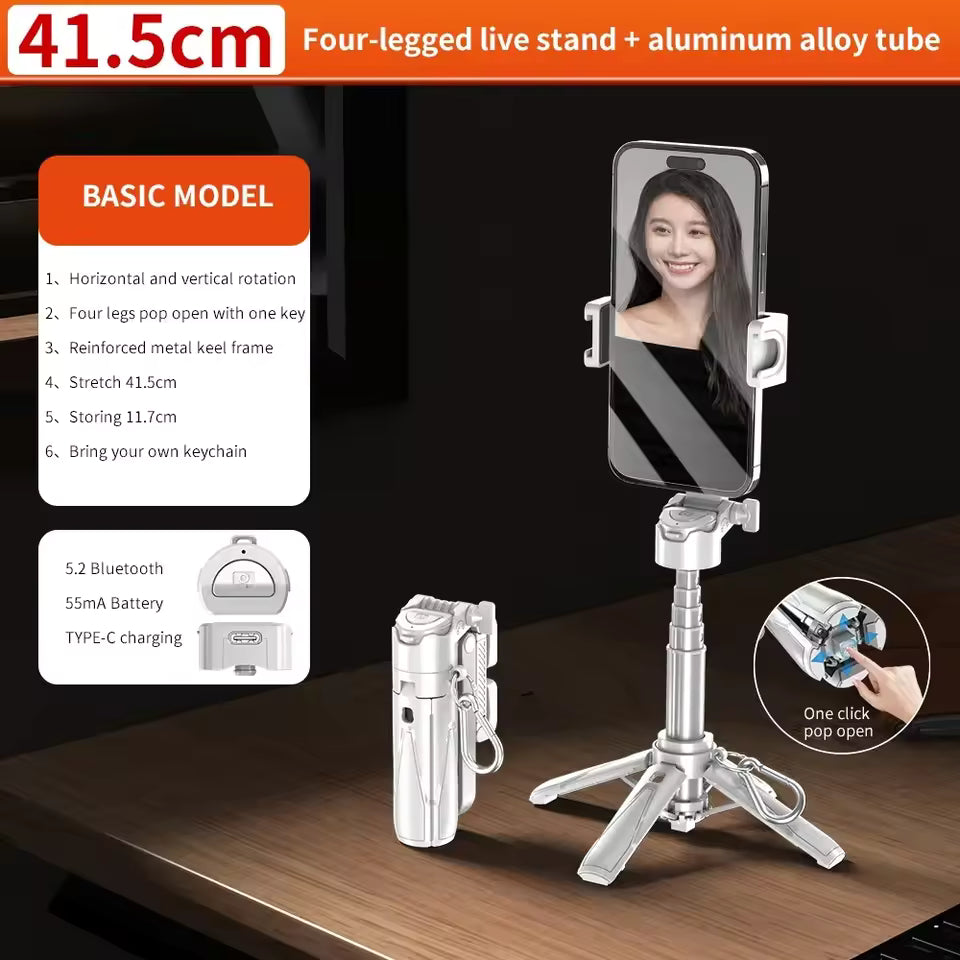 FlexiStick Multifunktionell Selfie Stick och Tripod för Foto och Video